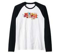 Disney Mickey & Minnie Mediterranean City Travel Adventure Raglan Baseball Tee