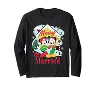 Disney Mickey & Minnie Merry & Married Christmas Couples Long Sleeve T-Shirt