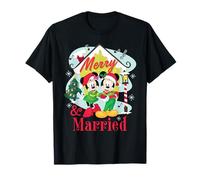 Disney Mickey & Minnie Merry & Married Christmas Couples T-Shirt