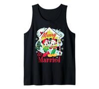 Disney Mickey & Minnie Merry & Married Christmas Couples Tank Top