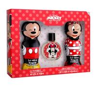 Disney Mickey & Minnie Mouse Bath Gift Set for Kids - Includes Eau de Toilette (50 ml), 2D 2-in-1 Shower Gel & Shampoo (2 x 400 ml), Natural, Vegan & Dermatologically Tested - Best Gift Set for Kids