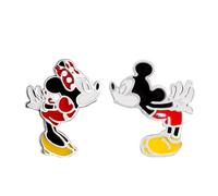 Disney Mickey & Minnie Mouse Kiss Earrings - Silver