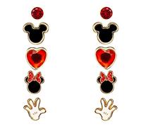 Disney Mickey & Minnie Mouse Multicoloured enamel Costume 5pc stud set SH00415YL.PH