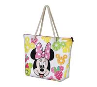 Disney Minnie Mouse Fruits-Soleil Beach Bag, Multicolour, 52 x 37 cm