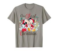 Disney Mickey & Minnie Our First Christmas Holiday Couples T-Shirt