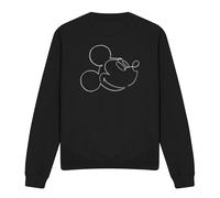 Disney Mickey Mono Sketch Unisex Sweatshirt S-2XL, Black