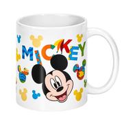 Disney Mickey Mouse 11oz Ceramic Mug - Colourful Mickey 325ml Coffee Cup, Dishwasher & Microwave Safe, Officially Licensed Gift for Kids & Adults