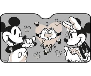 Disney Mickey Mouse 130 x 70 cm Front Windscreen Car Sun Shade with Mickey and Minnie Mouse Graphics on Blue Background