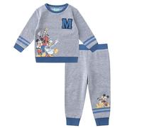 Disney Mickey Mouse 2 Piece Baby Boys Sweatshirt and Pants Set Toddler, gray, 12 Months