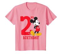 Disney Mickey Mouse 2nd Birthday T-Shirt, Youth, Pink, 2T