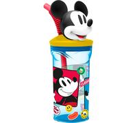 DISNEY Mickey Mouse 3D Plastic Cup, BPA Free, 360 ml