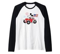 Disney Mickey Mouse 4th of July Americana USA 250th Retro Raglan Baseball Tee