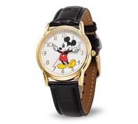 Disney Men Analog Quartz Watch with Faux Leather Strap WDS000404