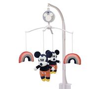 Disney Mickey and Friends Red and Black Mickey Mouse with Multi-Colored Rainbows Musical Mobile