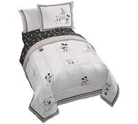 Disney Mickey Mouse and Friends Twin Comforter Set 5 Piece Bedding, Beige | Minnie Donald Goofy, Bed in a Bag, Comforter Sheets Sham Pillowcase, Official Product, Soft Microfiber, Machine Washable