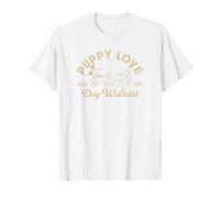 Disney Mickey Mouse and Pluto Puppy Love Dog Walkers Tan T-Shirt