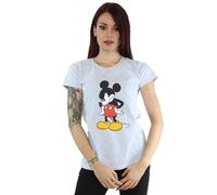 Mickey Mouse Angry Look Down Cotton T-Shirt Disney Grey XXL
