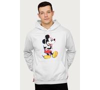 Disney Mickey Mouse Arms Folded Hooded Sweatshirt In White White