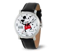 Disney Men's Analog Japanese Quartz Watch with Leather Strap NEWDS000610