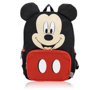 Disney Mickey Mouse Backpack for Kids, 14in School Bookbag | 14in x 10.5in x 3.5in, ages 3+, mesh side pocket, padded back, padded straps