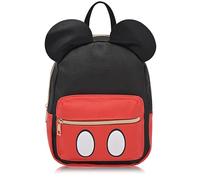 Disney Mickey Mouse Backpack for Women, Men, Unisex | Cute PU Leather 10" Mini Backpack Purse, Mickey Mouse, 10 Inches