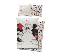 Mickey Mouse Duvet Cover & European Pillowcase Single Cotton Love Minnie