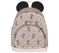 Disney Mickey Mouse Beige Small Leather Backpack 29x22x11 cm