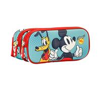 Disney Mickey Mouse Best-3D Double Pencil Case, Green, 22 x 9.5 cm