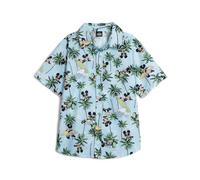 Disney Mickey Mouse Big Boys Hawaiian Button Down Dress Shirt 10-12