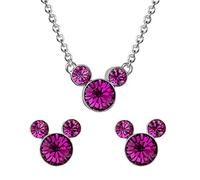 Disney Mickey Mouse Birthstone Necklace and Earring Set SH00519RFEBL.PH