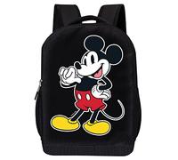 Disney Mickey Mouse Black Backpack for Kids and Adults - 17 Inch Air Mesh Padded Knapsack for School and Travel, Red-yellow, L, Mickey Pod