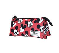 Disney Mickey Mouse Blinks-Triple HS Pencil Case, Red, 23 x 11 cm