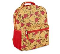 Disney Mickey Mouse Bookbag Backpack - Mickey Mouse and Stitch Allover Backpack for School - Backpack for Boys, Girls, Kids, Pooh Gold