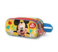 Disney Mickey Mouse Boy-3D Double Pencil Case, Yellow, 22 x 10 cm