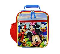 Disney Mickey Mouse Boys Girls Toddler Soft Insulated School Lunch Box (One Size, Red/Blue)