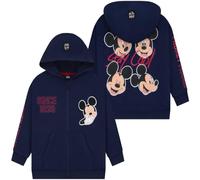 Disney Mickey Mouse Boys Hoodie Zip Up, Ages 18 Months to 8 Years | Zip Through 100% Cotton Hoodie, Toddlers Aged 12 Months to Kids 8 Years, Hooded, Layering Essential
