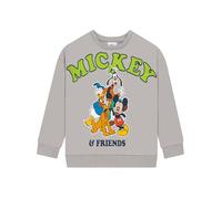 Disney Mickey Mouse Boys Sweatshirt, Mickey And Friends Kids Jumper, Cotton Boys Clothes, 6-7 Years Grey