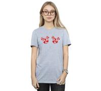 Disney Mickey Mouse Candies Cotton Boyfriend T-Shirt In Grey Grey L