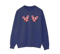 Disney Mickey Mouse Candies Sweatshirt In Navy Navy 4XL