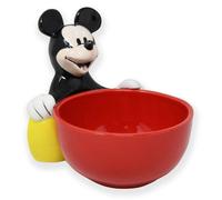 Disney Mickey Mouse Candy Dish, Officially Licensed, Ceramic Snack Bowl, Figurine - 6 Inch