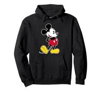 Disney Mickey Mouse Classic Pose Pullover Hoodie, Adult Unisex, Black, Medium