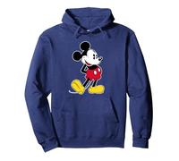 Disney Mickey Mouse Classic Pose Pullover Hoodie, Adult Unisex, Navy Blue, Small
