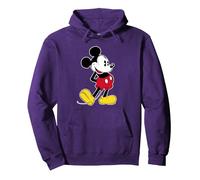 Disney Mickey Mouse Classic Pose Pullover Hoodie, Adult Unisex, Purple, Small