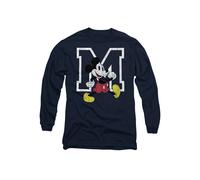 Disney Mickey Mouse Classic Walk Long Sleeve T-Shirt, Navy | Size: 2XL Disney Navy 2XL