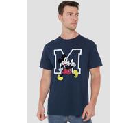 Disney Mickey Mouse Classic Walk T-Shirt, Navy | Size: XL Disney Navy XL