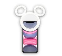 Disney Mickey Mouse Clip On Selfie Ring Light for Phone- Rechargeable LED Ring Light for iPhone and Other Devices- Small - 3 Light Settings Disney Selfie Light