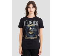 Disney Mickey Mouse Colorado Ski T-Shirt, Black Black XXL