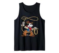 Disney Mickey Mouse Cowboy Costume Western Vintage Look Tank Top