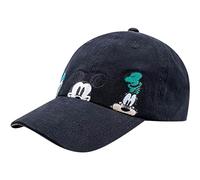 Disney Mickey Mouse Dad Hat, Cotton Adjustable Baseball Cap with Curved Brim, Black - Mickey and Friends, One Size