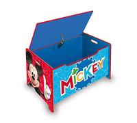 Disney Mickey Mouse Deluxe Wooden Toy Box & Bench by Nixy Children